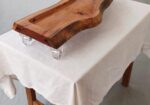 Tábua de Frios 88cm em Madeira Sucupira Maciça – Tábua de Servir Artesanal Rústica